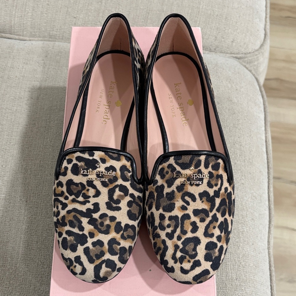 Kate Spade Animal Print Loafers